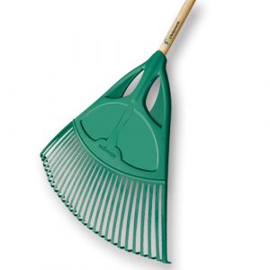 Râteau Forgé Cap Vert - Manche 1,50 M - 16 Dents Courbées - Outil Jardin Solide
