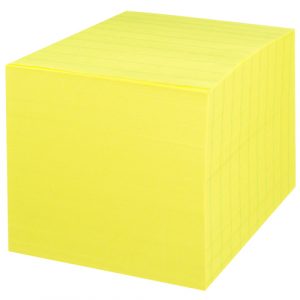 Bloc cube de papier encollé - 9 x 9 cm