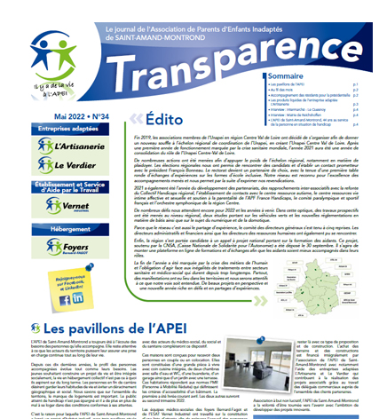 Transparence n°34 – Mai 2022