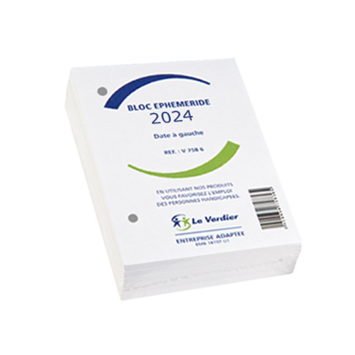 Muller & Wegener - Bloc éphéméride 2024