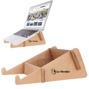 Support d'ordinateur portable en carton kraft