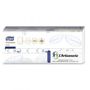 Essuie-mains pliés blanc premium